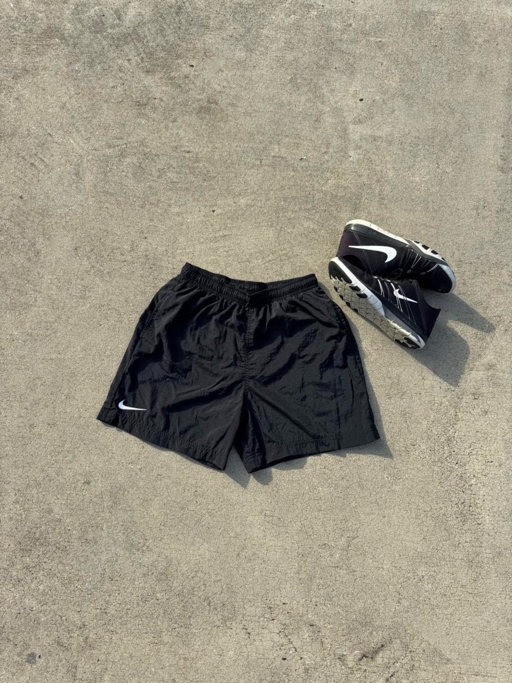 Nike Black Running Shorts with Swoosh